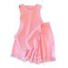 Women's Clothing Sweet and Spicy Style Top Suit Women's Pink Tassel Knitted Small Camisole + High Waist Wide Leg Casual Shorts_ecoleips.com