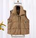Women's fashion thick cotton vest loose standing collar short cotton-padded vest_ecoleips.com