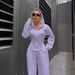 Women's Clothing Spring And Autumn New Two Piece Set Trend Hooded Cardigan Slim Fit Casual Two Piece Set For Women_ecoleips.com