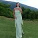 Women's Strapless Slim Fitting Bodycon Dress Ribbon Detail Elegant European American Style Party Dress_ecoleips.com