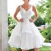 Princess Bride Wedding Dress Short off Shoulder Skirt Sheer Backless Lace Gown New European And American Style 2025_ecoleips.com