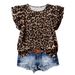 Women's Summer Short Sleeve Casual Round Neck Shirt Top Style_ecoleips.com