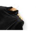 Women's Clothing New Velvet High Collar Bottoming Top Metal Button A Line High Waist Skirt Suit_ecoleips.com