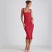 2025 European And American Bestseller Sexy Strapless Bodycon Slim Fit Waist-Cinching Square Neck Lace Trim French_ecoleips.com