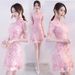Elegant Modern Qipao Dress With Lace Detail - Vintage Chinese Style Floral Summer Dress For Women, S-5XL_ecoleips.com