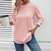 Autumn/Winter Casual Fashion Women's Solid Color Round Neck Long-Sleeve Hoodie_ecoleips.com