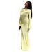 Women's Clothing Autumn New Products Backless Straps Long Sleeved A Line Dress For Women_ecoleips.com