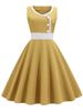 Summer Dress Women Robe Vintage Retro 50s 60s Sleeveless Rockabilly Party Dresses Vestidos_ecoleips.com