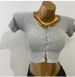 Women's Sweet And Spicy Style Fitted Short Sleeve T-Shirt Korean Fashion Cardigan High Waist round Neck Elegant Base Layer 2021_ecoleips.com