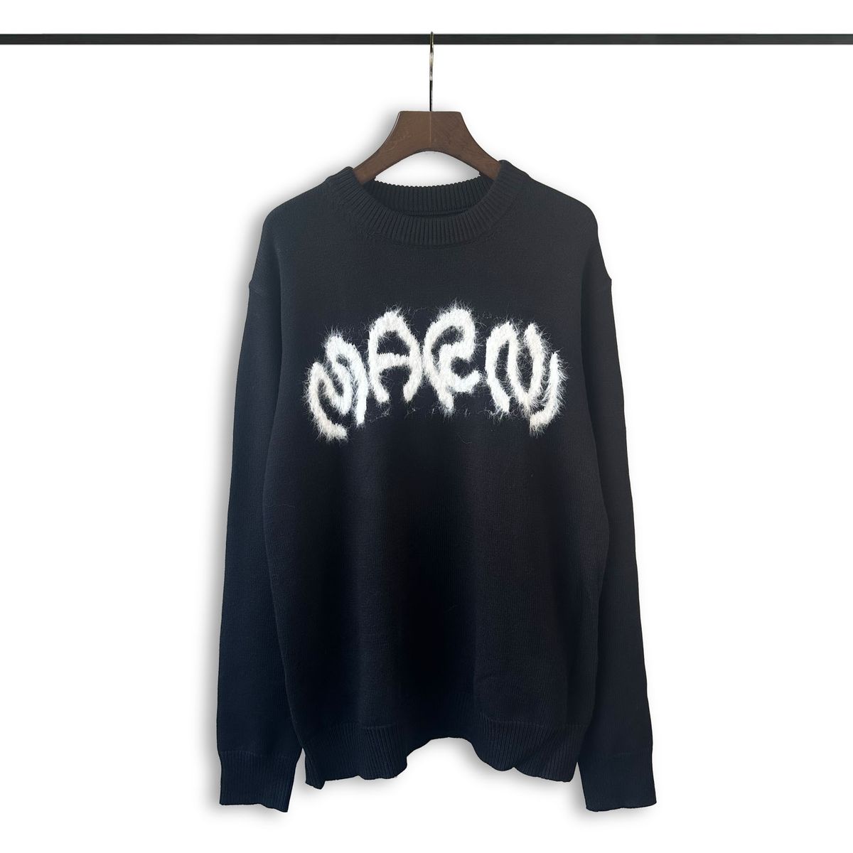 Women's High Quality Intarsia round Neck Logo Sweater Trendy European American Knitwear_ecoleips.com