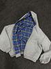 Unisex Reversible Plaid Zipper Cardigan Hoodie Y2K Style Autumn Winter Street Fashion Sweatshirt_ecoleips.com