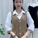 Women's Clothing Spring New Style Fashionable Temperament Age Reducing Waist Slim Shirt + Pants Set_ecoleips.com