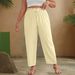 New Arrival 2026 Women's plus Size High Waist Wide Leg Casual Pants Drawstring Solid Color European American Style Long Fashion_ecoleips.com