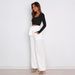 New European And American Fashion Women's Trousers, Casual Versatile Wide-leg With Belt, Elegant Workwear Pants For The_ecoleips.com