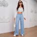 American-style Loose Wide-leg Jeans, New Summer Women's Fashion, Casual Versatile Slimming Long Pants_ecoleips.com