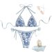 2025 New Bikini Two Piece Swimsuit Sexy Strappy Design European American Print Women's Swimwear_ecoleips.com