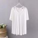 Women's Clothing Plus Size Off Shoulder T Shirt 300 Pounds Fat Mm Summer Thin Short Sleeved Bottoming Shirt_ecoleips.com