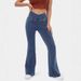 High Quality Replica Denim Flared Pants European And American Style Cross Waist Tight Fit High Elasticity Hip Lifting Design_ecoleips.com