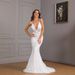 Women's Clothing Elegant Solid Color Sling V Neck Fishtail Hip Wrapped Small Tail Dress Skirt_ecoleips.com