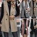 Women's Sleeveless Jacket Summer Fashion Lightweight Vest Casual Outerwear For Women (Apricot, Camel, Greyish, Black, Dark Red) - S/M/L/XL_ecoleips.com