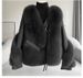 Luxury Sheepskin Motorcycle Jacket – Women's Winter Fox Fur Coat (S-XXL, Cocoa/Off-White/Light Gray/Dark Gray/Deep Khaki)_ecoleips.com