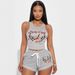 Women's Clothing Women's Fashion Positioning Printed Vest Shorts Suit_ecoleips.com