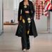 FD123 In Stock 2025 Autumn Winter European And American Fashion Street Style Printed Long Trench Coat Tube Top Flared_ecoleips.com