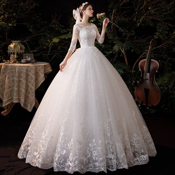 Foreign Trade 2025 New Elegant Super Fairy Bridal Hepburn Style French Simple Plus Size Light Wedding Dress D69_ecoleips.com