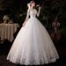 Foreign Trade 2025 New Elegant Super Fairy Bridal Hepburn Style French Simple Plus Size Light Wedding Dress D69_ecoleips.com