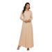Verve New Muslim Prayer Clothing Basic Long Sleeve Inner Layer Round Neck Dress Robe_ecoleips.com