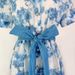 Elegant French Style Women's Dress Stand up Collar Puff Sleeves Retro Print Single Breasted Fitted Waist Tie Detail_ecoleips.com