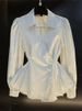 K New Fashionable High-end Design POLO Collar Striped Long Sleeved Top For Women_ecoleips.com