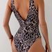 Women’S One-Piece Swimsuit – Sexy High-Waisted Leopard Print With Tummy Control For Beach & Hot Spring_ecoleips.com