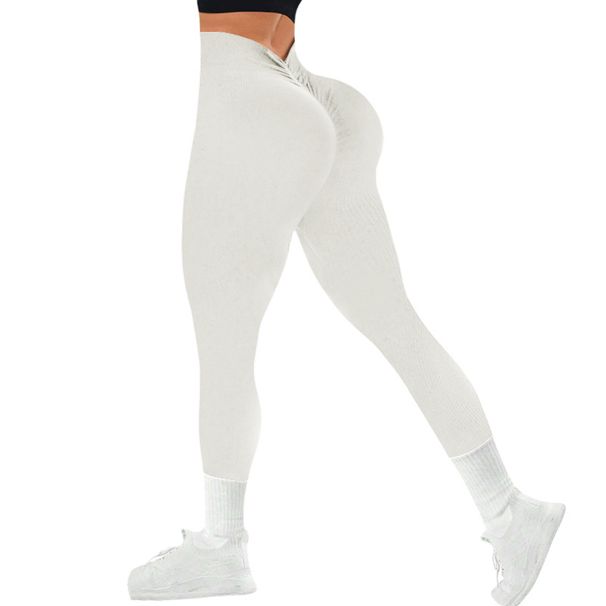 Women's Clothing Coarse Thread Knitted Yoga Pants Seamless Fitness Pants Sports Tights High Waist Leggings Women's Tights_ecoleips.com