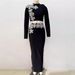 Women’s Clothing Fashion Suits, Heavy Duty Diamond Tube Tops, High Waist Skirts, Bandage Two Piece Party Dresses_ecoleips.com
