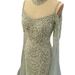 Women's Clothing High End Luxury Host Performance Evening Dress Super Flash Sleeves Cocktail Party Banquet Art Examination Dress_ecoleips.com