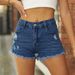 2025s Women's Fashion New Ripped Fringe Stretch Denim Shorts Hot Pants Trend_ecoleips.com