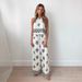 Women's Clothing Fashion Women's Sexy Printed Suspenders Wide Leg Suit 68616_ecoleips.com
