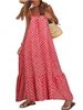 Women's Clothing Geometric Print Long Dress Trendy Geometric Print Sleeveless Dress – Strappy Streetwear Maxi Dress In Vibrant Colors (S-2XL)_ecoleips.com