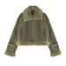 Short Fur Integrated Jacket Women's New High-end Thickened Fleece Locomotive Clothing_ecoleips.com