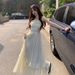 French-style Gentle Camisole For Women, Summer High-end Sweet First-love Temperament, Ruffled Waist-cinching Fairy Dress_ecoleips.com