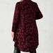 2026 New Fashionable European And American French Style Women's Long Sleeve Semi-High Collar Printed Slim-Fit Elegant_ecoleips.com