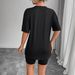 Women's Casual round Neck Short Sleeve T-Shirt Multi-Color Solid Loose Printed Top European American Style Fashion Sportswear_ecoleips.com