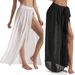 Women's Midi Skirts Beach Wrap Cover Ups Semi-Transparent Multi-Wear Options Sexy Vacation Style Polyester Spring/Autumn Summer Winter_ecoleips.com