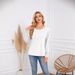 2025 Autumn And Winter Women's Round Neck Pleated Long Sleeved Casual Top T-shirt_ecoleips.com