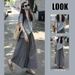 Summer Women's Milk Tea Series Outfit Age-Reducing And Slimming Effect, Two-Piece Dress Set For Slightly Chubby Women_ecoleips.com