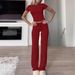 Casual Suits, Short-Sleeved Tops, Trousers, Loungewear, Sportswear, Yoga Clothes_ecoleips.com