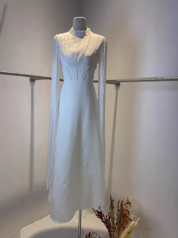 Modest Abaya Dress Summer High End Women's Dress With Flowing Sleeves And High Waist Design For Muslim Fashion_ecoleips.com