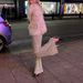 Faux Fur Cropped Jacket Women's Fashion Winter Coat Fluffy Fox Fur-Like Collar Cozy Outerwear_ecoleips.com