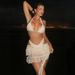 Women's Clothing Women's Sexy Solid Color Lace Skirt Swimsuit Pure Alluring Bikini Two Piece Beach Backless Design_ecoleips.com